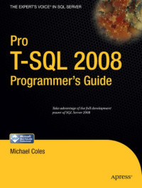 Pro T-SQL 2008 Programmer's Guide (Expert's Voice in SQL Server)