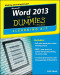 Word 2013 eLearning Kit For Dummies