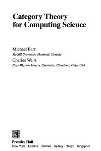 Category Theory for Computing Science