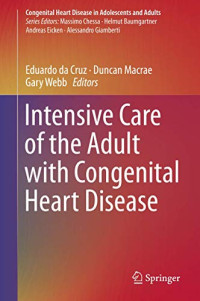 Intensive Care of the Adult with Congenital Heart Disease (Congenital Heart Disease in Adolescents and Adults)