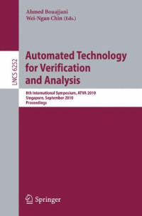 Automated Technology for Verification and Analysis: 8th International Symposium, ATVA 2010