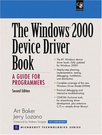The Windows 2000 Device Driver Book, A Guide for Programmers, Second Edition