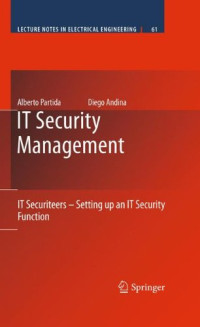 IT Security Management: IT Securiteers - Setting up an IT Security Function (Lecture Notes in Electrical Engineering)