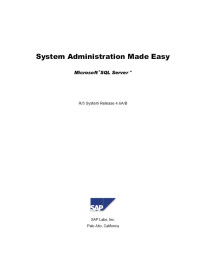 System Administration Made Easy Guidebook, Release 4.6A/B