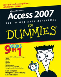 Access 2007 All-in-One Desk Reference For Dummies (Computer/Tech)