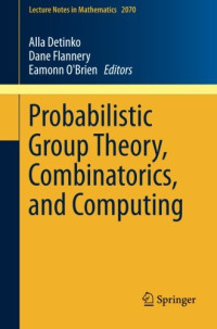 Probabilistic Group Theory, Combinatorics, and Computing: Lectures from the Fifth de Brún Workshop (Lecture Notes in Mathematics)