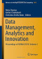 Data Management, Analytics and Innovation: Proceedings of ICDMAI 2019, Volume 2 (Advances in Intelligent Systems and Computing)