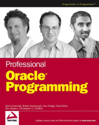 Professional Oracle Programming (Programmer to Programmer)