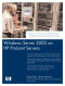 Windows Server 2003 on HP ProLiant Servers