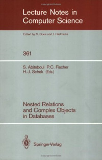 Nested Relations and Complex Objects in Databases (Lecture Notes in Computer Science)