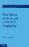 The Genre of Acts and Collected Biography (Society for New Testament Studies Monograph Series)