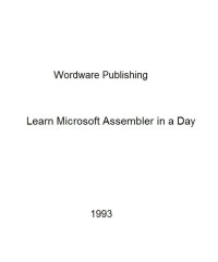 Learn Microsoft Assembler in a Day (Popular Applications)
