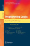 Programming Logics: Essays in Memory of Harald Ganzinger (Lecture Notes in Computer Science)