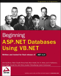 Beginning ASP.NET Databases Using VB.NET