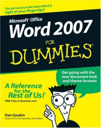 Word 2007 For Dummies (Computer/Tech)
