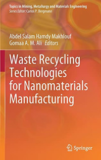 Waste Recycling Technologies for Nanomaterials Manufacturing (Topics in Mining, Metallurgy and Materials Engineering)