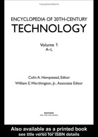 Encyclopedia of 20Th-Century Technology
