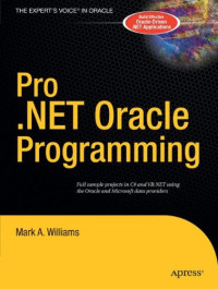 Pro .NET Oracle Programming