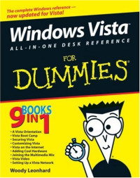 Windows Vista All-in-One Desk Reference For Dummies (Computer/Tech)