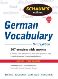 Schaum's Outline of German Vocabulary, 3ed (Schaum's Outline Series)