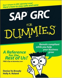 SAP GRC For Dummies (Computer/Tech)