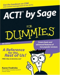 ACT! by Sage For Dummies (Computer/Tech)