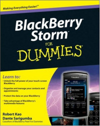 BlackBerry Storm For Dummies (Computer/Tech)