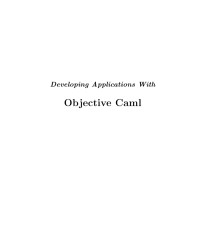 Développement d'applications avec Objective CAML
