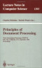 Principles of Document Processing: Third International Workshop, PODP '96, Palo Alto